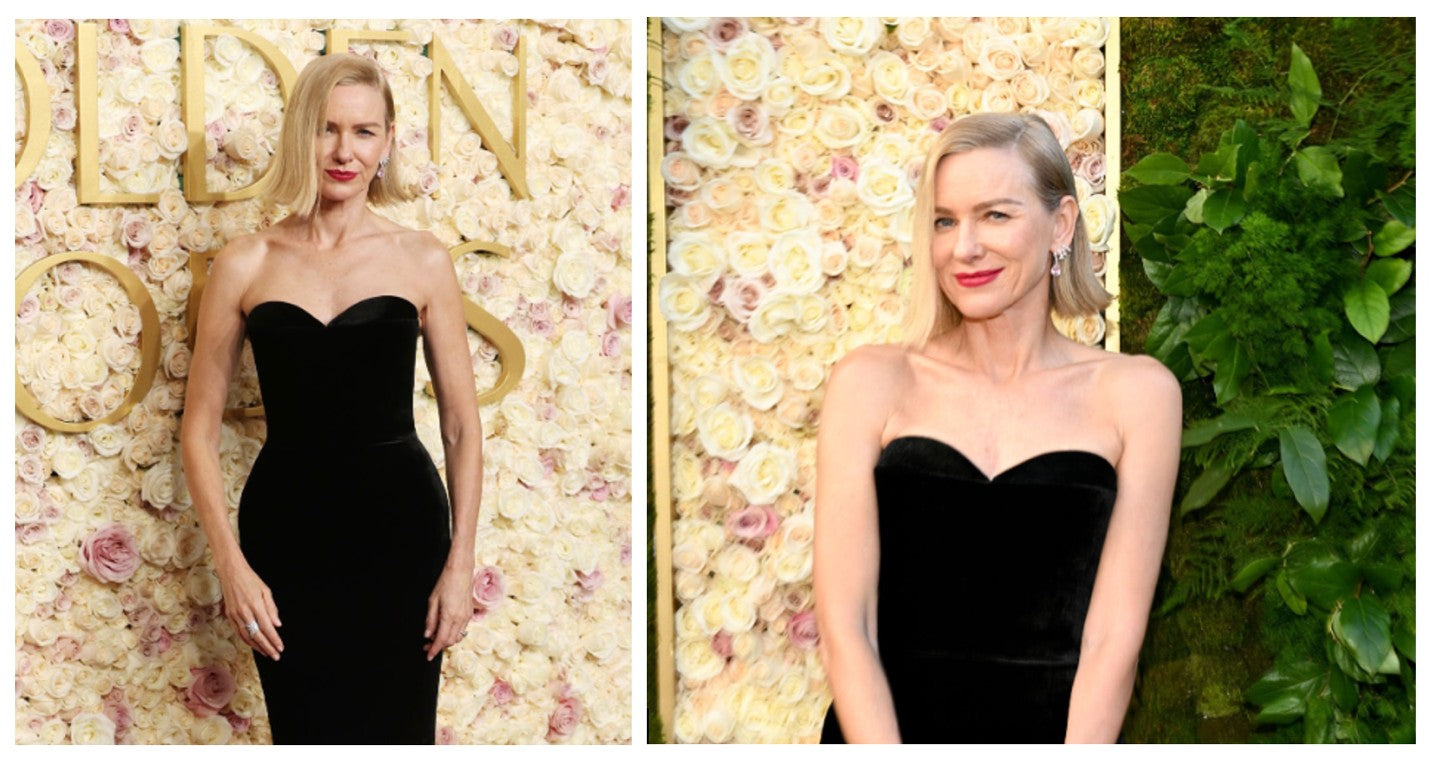Naomi Watts swans down the red carpet with the help of Laduora