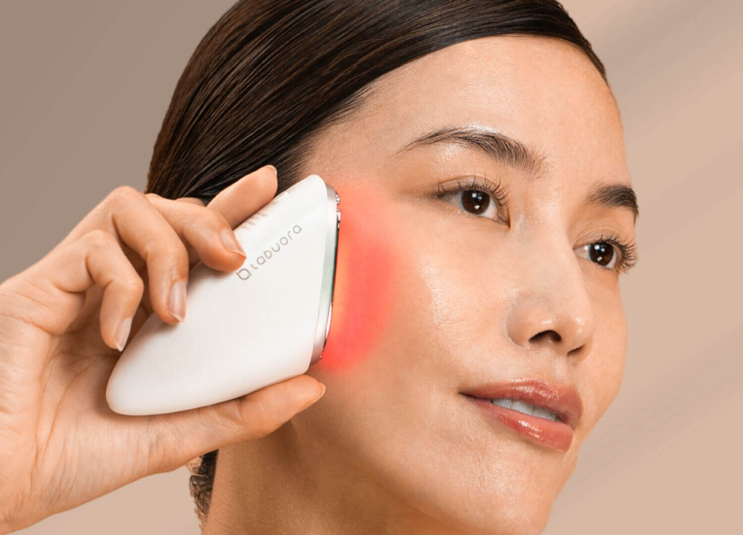 laduora lumeo skin lift, tone led light face tool 