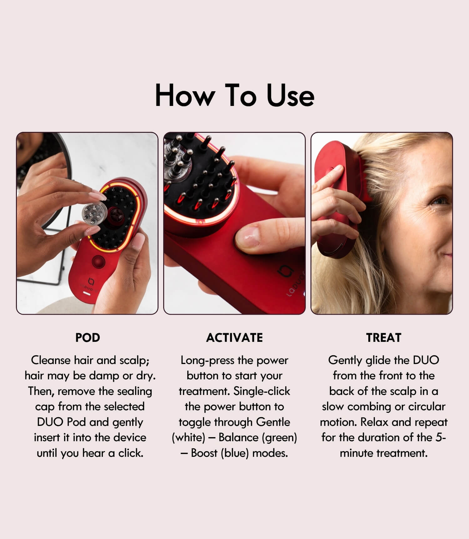 Laduora DUO 4-in-1 Pod Based Scalp &amp; Hair Care Device - Laduora