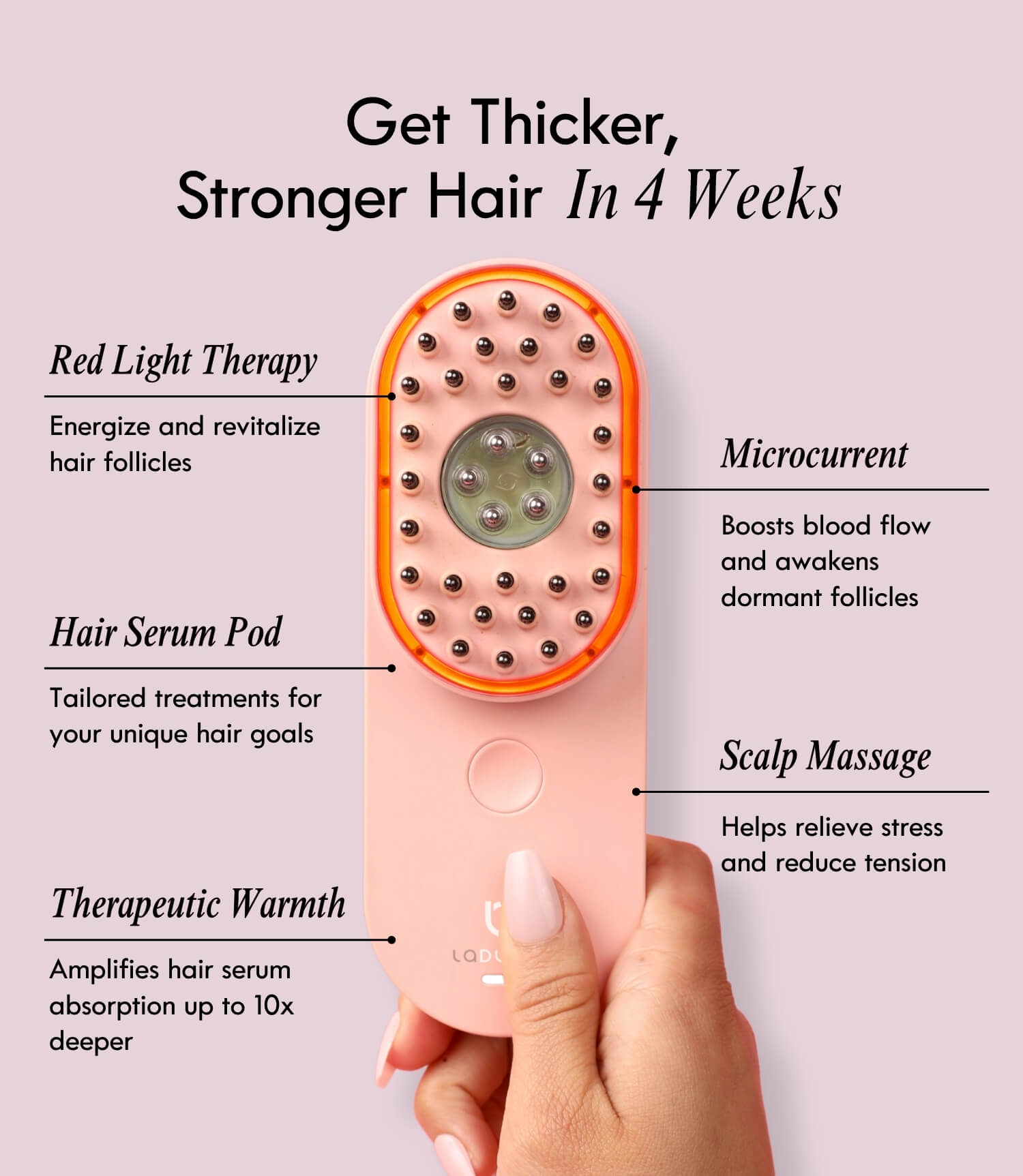 Laduora DUO 4-in-1 Pod Based Scalp &amp; Hair Care Device - Laduora