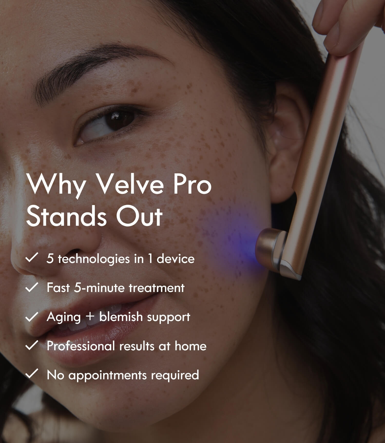 Velve Pro 5 - in - 1 Skincare Wand - Laduora