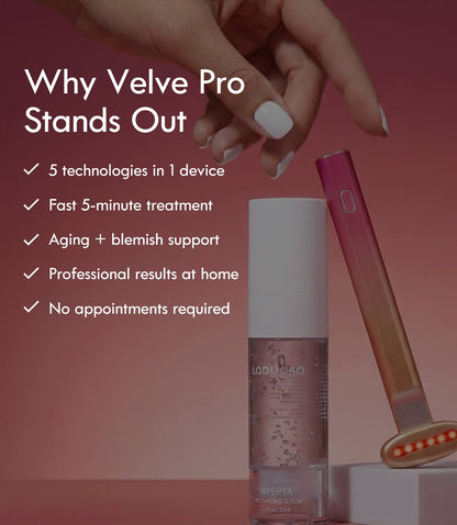 Velve Pro 5 - in - 1 Skincare Wand Complete Kit - Laduora